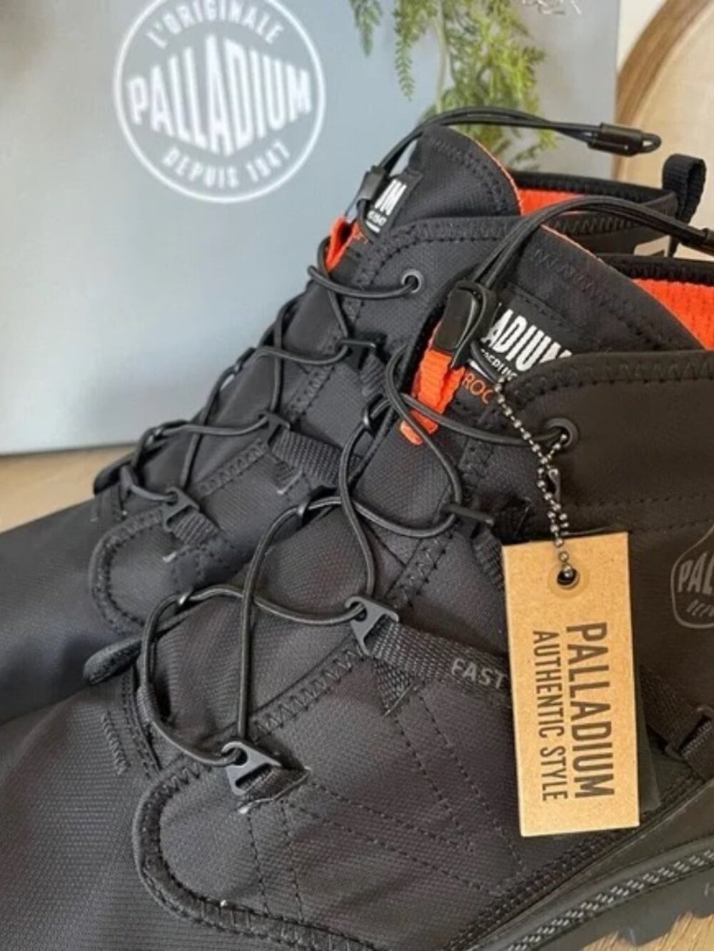Palladium Pampa Travel Lite+ Waterproof Boots | Elastic Cord | Black